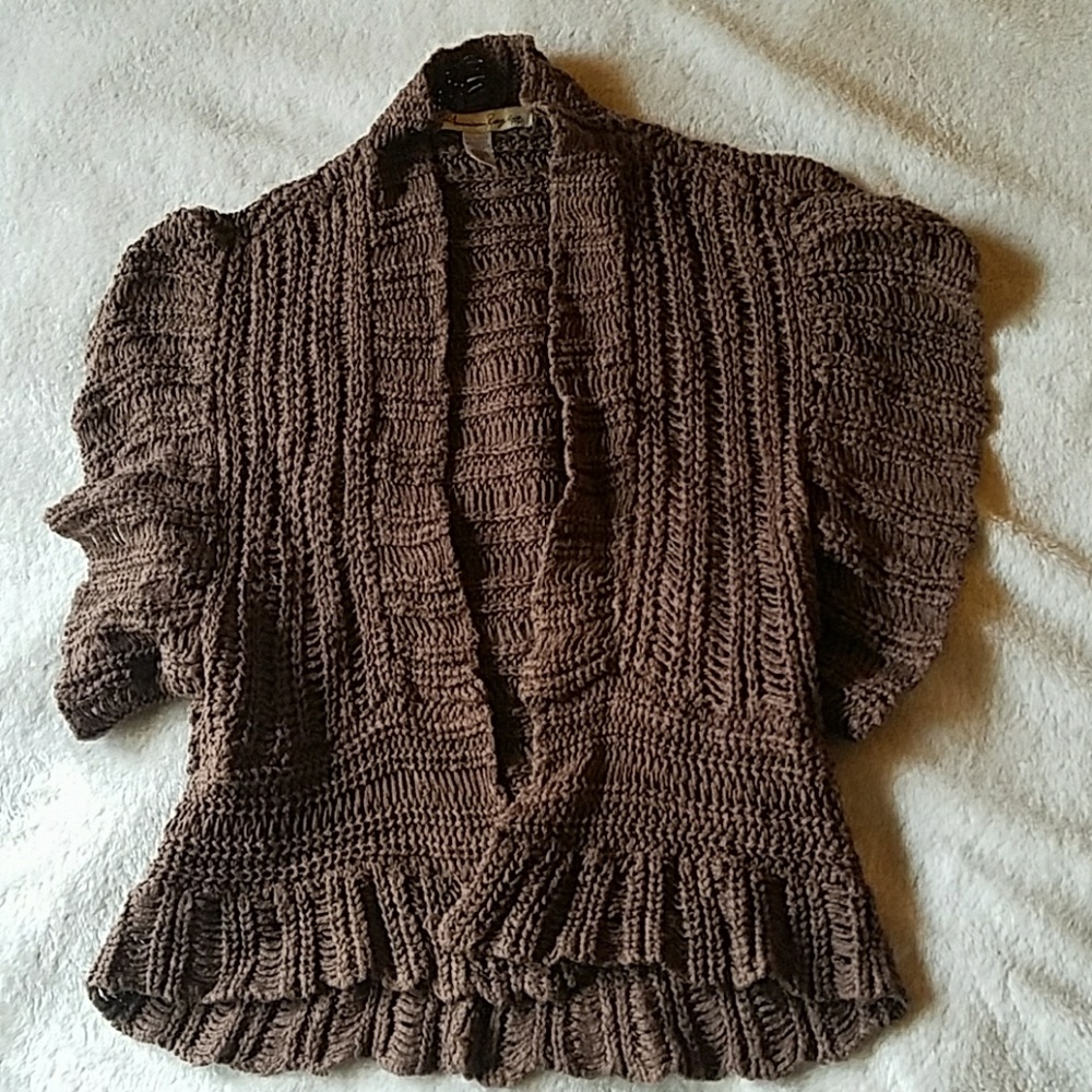 American Rag Crop Sleeve Sweater